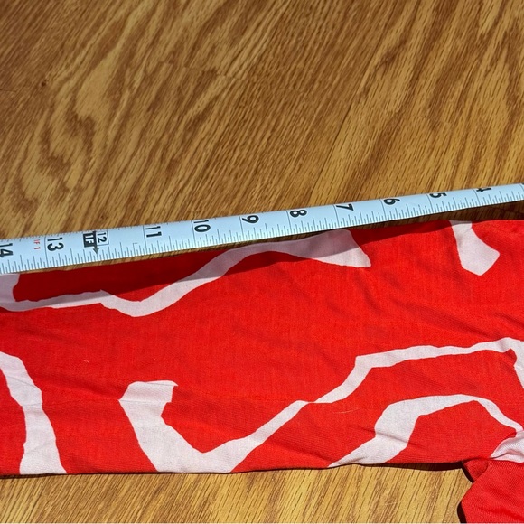 COPY - Diane Von Furstenberg Wrap Silk Dress size 14 Red/white/pink (Gen bx) - Picture 7 of 9